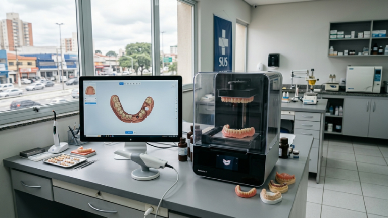 SUS amplia uso de scanner intraoral e impressão 3D para próteses dentárias